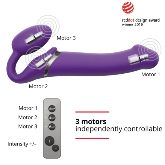 Страпон безремневой Vibrating Strap-on-me L