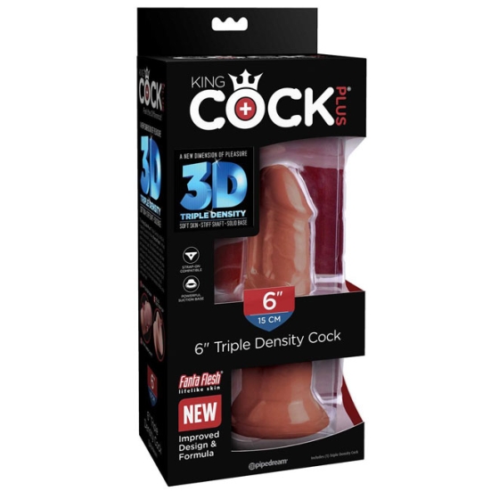 Фаллос King Cock Plus 6&quot; Triple Density