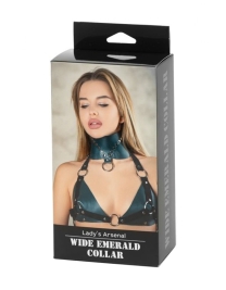 Изумрудный ошейник БДСМ Арсенал Emerald