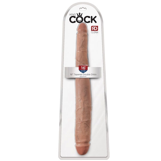Фаллос King Cock 16&quot; Tapered Double