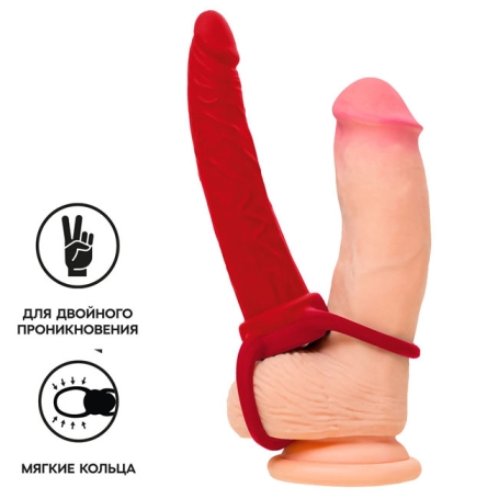 Насадка ToyFa Black&amp;Red